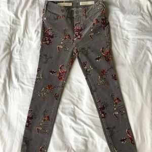 Anthropology colorful high rise pants